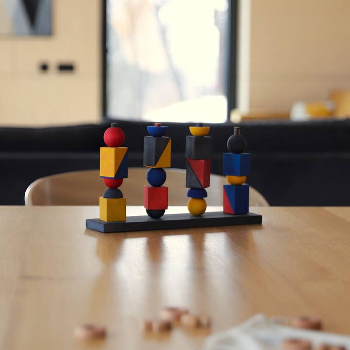 modern stacking toy X for wholesale by Wooden Story Sp. z o.o.