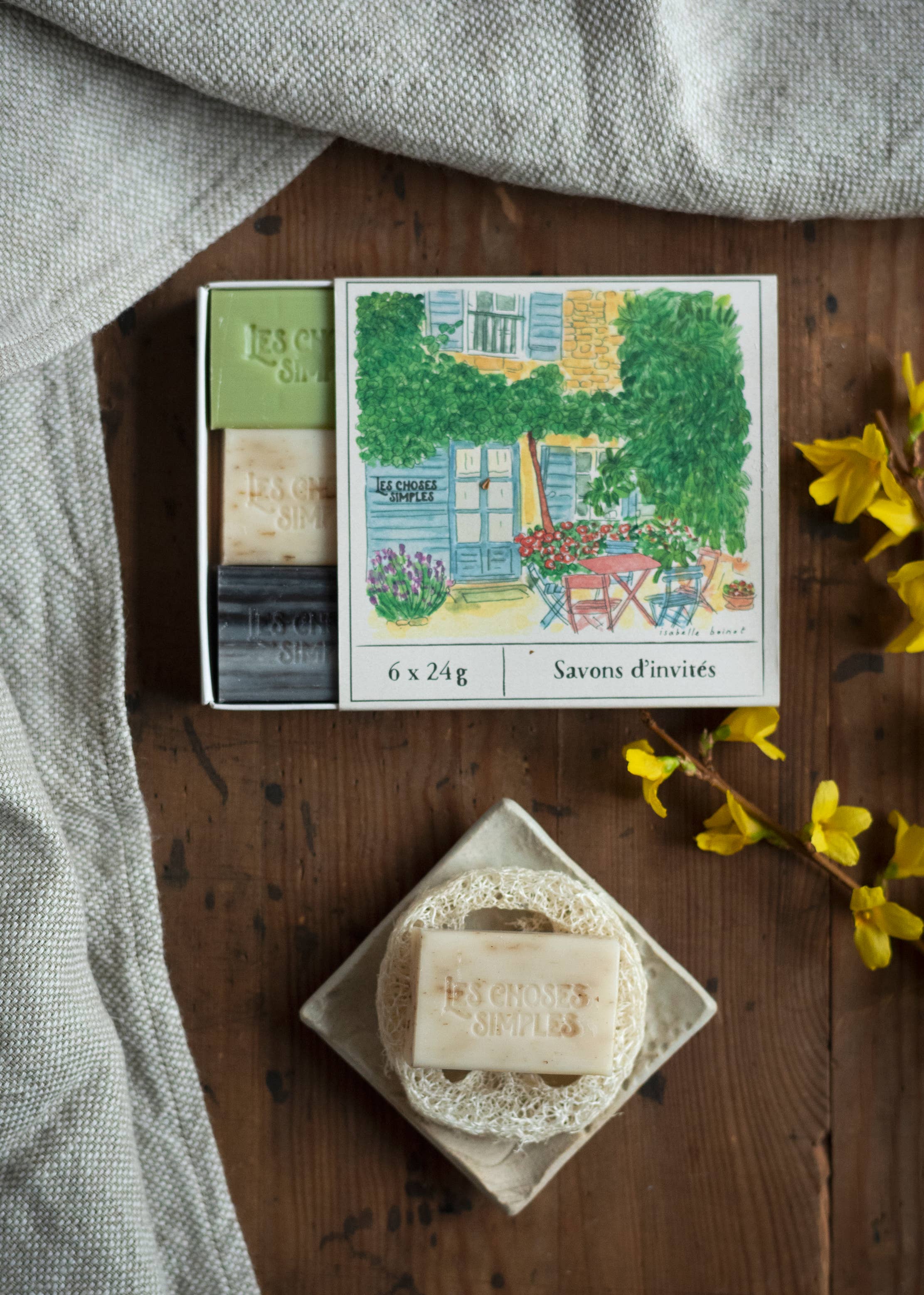 Les Choses Simples – Engroshandel Sæbestykke – Gaveæske med 6 gæste- og rejsehåndsæber1