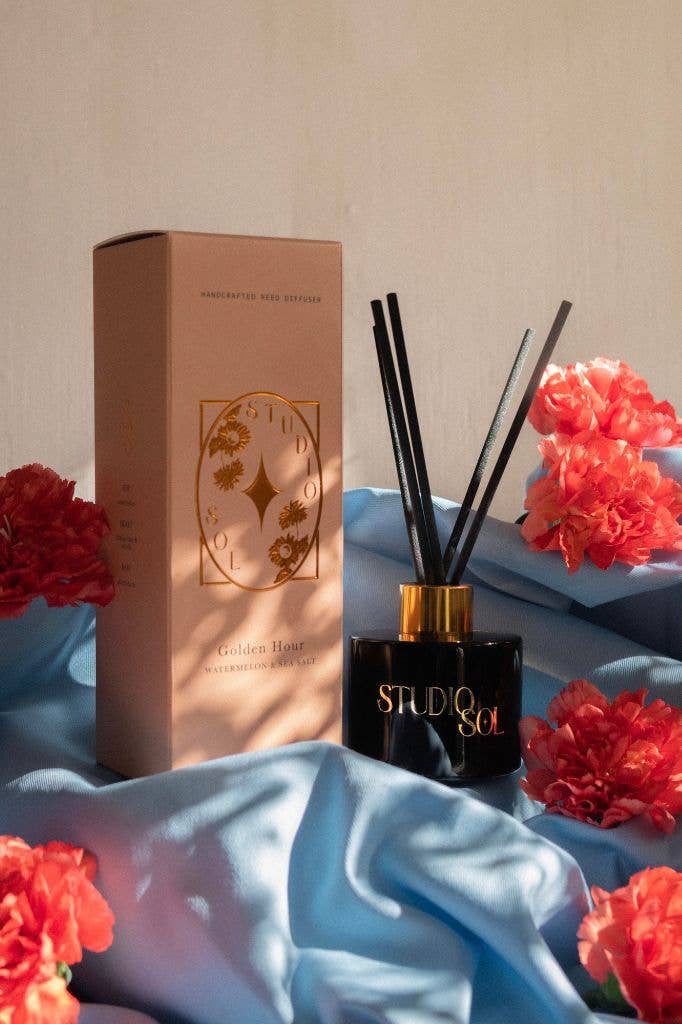 Studio Sol Store - Wholesale Reed diffuser - Golden Hour Diffuser | Watermelon + Sea Salt1