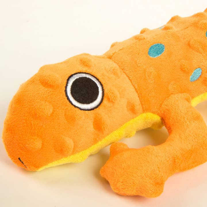 Pet Palette Distribution - Wholesale Pet Plush Toy - Dog - goDog Amphibianz Gecko Squeaky Plush Dog Toy Large1