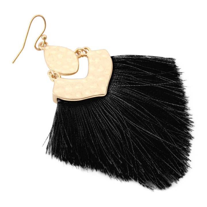 MYS Wholesale Inc - Wholesale Tassel Earrings - Boho-Chic Elegant Fringe Tassel Drop Earrings1