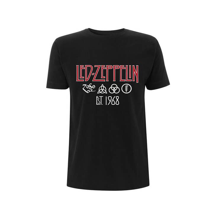 Heroes Inc. Europe B.V. - Wholesale T-Shirt (Graphic) - Unisex - Led Zeppelin - Symbols Est 68 - T-Shirt