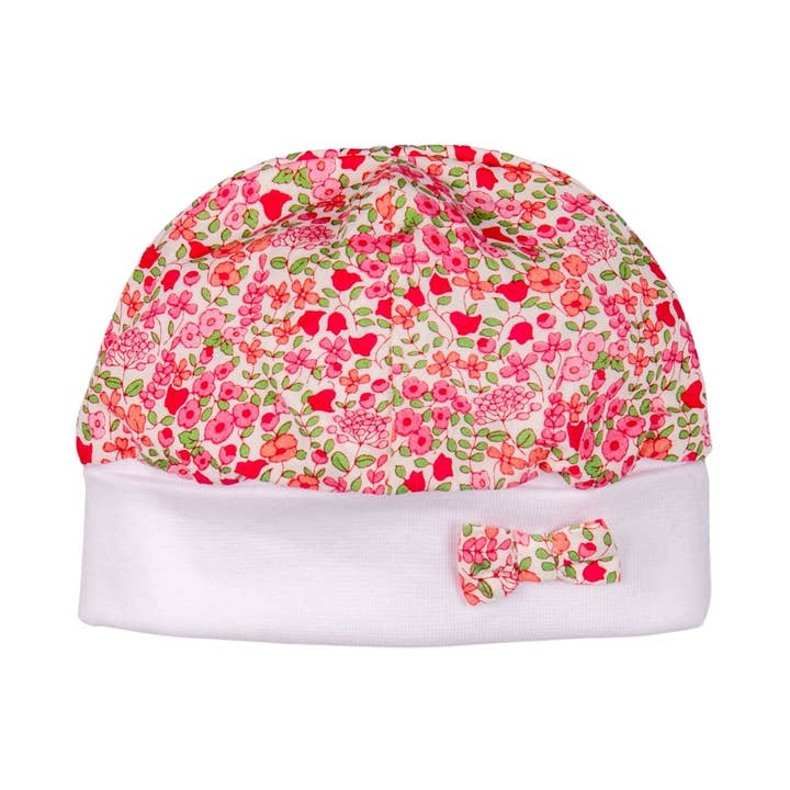LILI ROSE | Baby Girls Pink Cotton Hat for wholesale by Bebe Sweeny