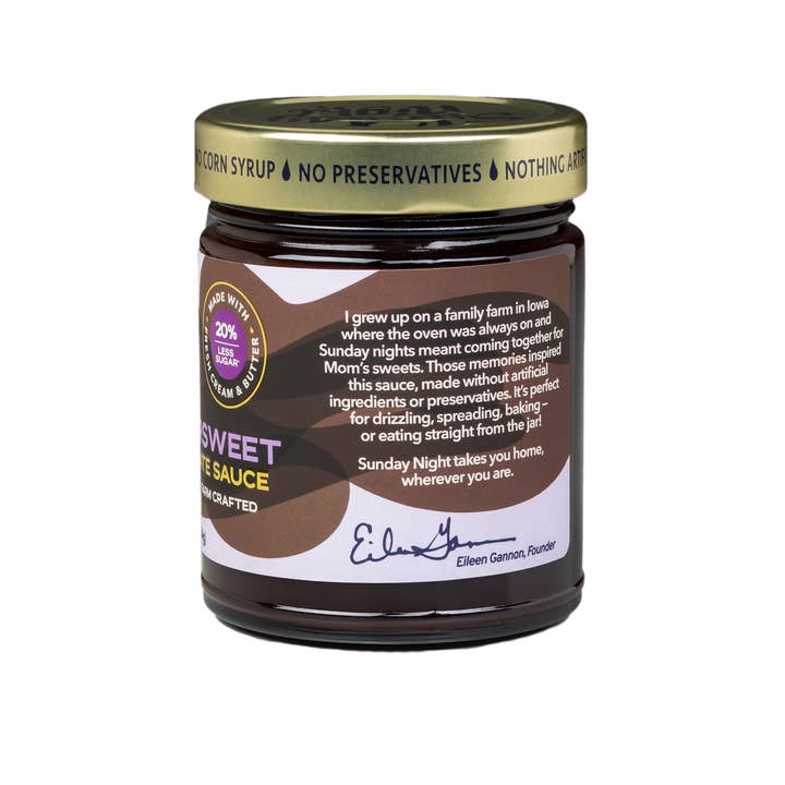 Sunday Night Foods - Wholesale Hot fudge/chocolate spread - Bittersweet Chocolate Sauce (20% Less Sugar) 1