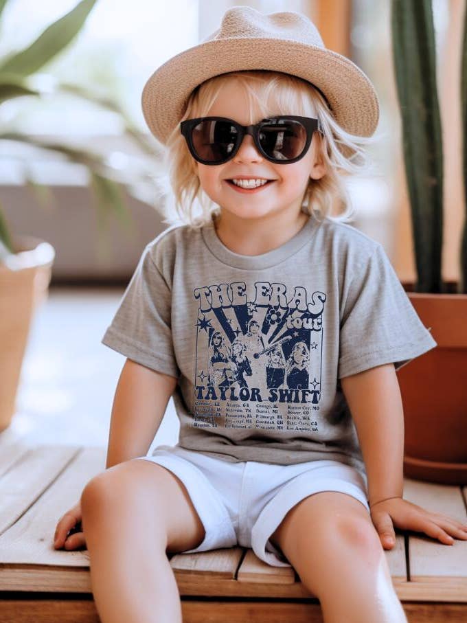 Little Trendy - Wholesale Screen Printed T-Shirt - Kids - TS Taylor swift Inspired print T-shirt girls swiftie top