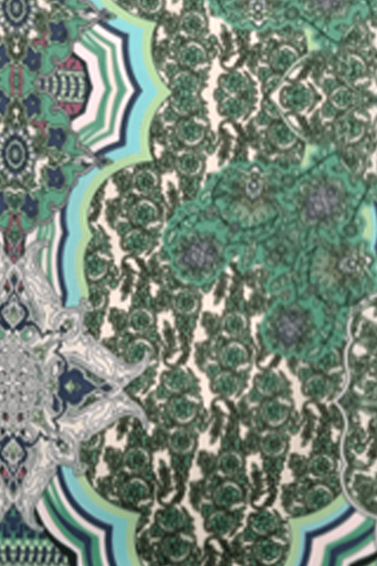 ANGEL IGLESIAS - Wholesale Kaftan - Women's - PRINTED SATIN CAFTAN1