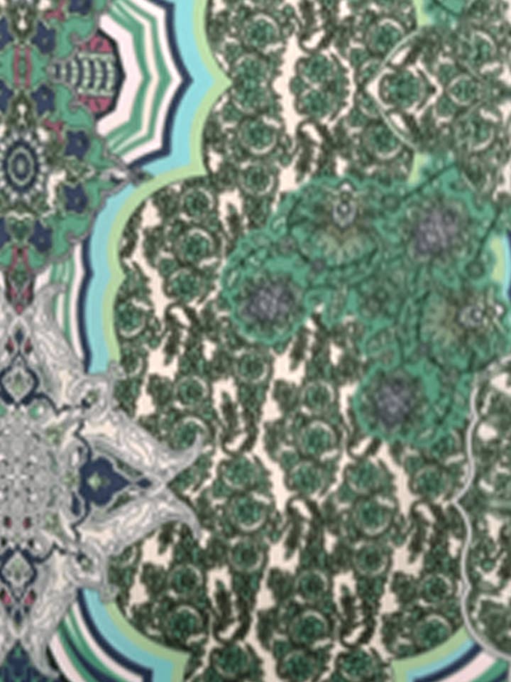 ANGEL IGLESIAS - Wholesale Kaftan - Women's - PRINTED SATIN CAFTAN1