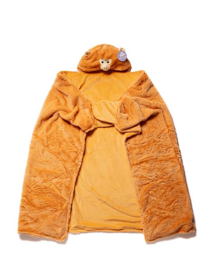 Plushland - Wholesale Security/Cuddle Blanket - Baby - Cuddleworks Weighted Plush Hooded Blanket - Sensory Comfort10