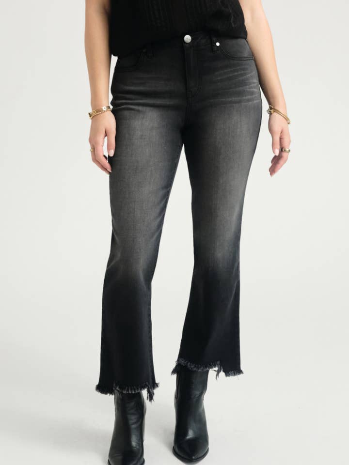 1822 Denim - Wholesale Jeans - Women's - 27" Demi Boot Jean w /Sharkbite Hem in Watson