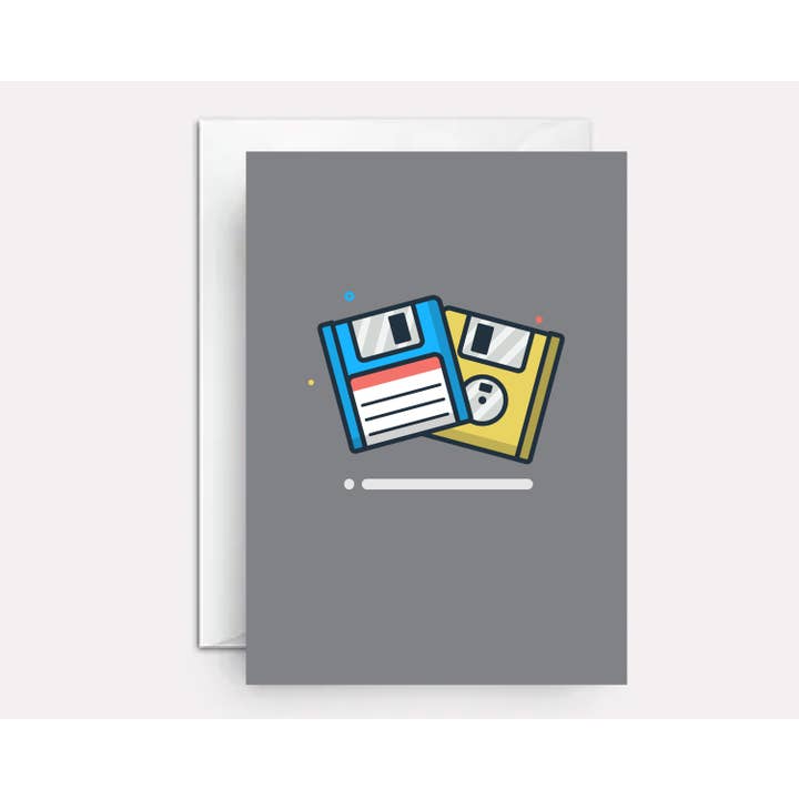 Computer geek birthday card - Nostalgia Collection for wholesale by Paper Bound Greetings