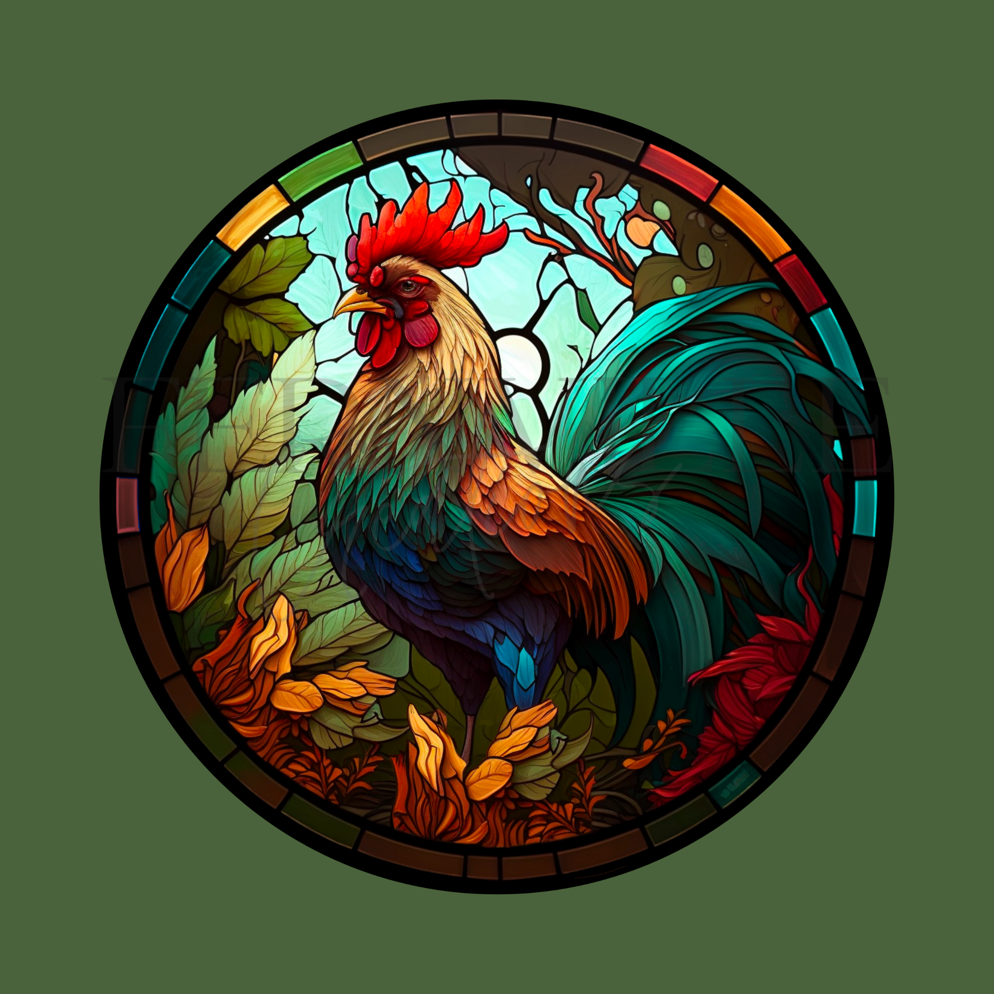 Fernville Creations - Wholesale Cutting Board - Rooster Tempered Glass Cutting Board or Serving Tray8