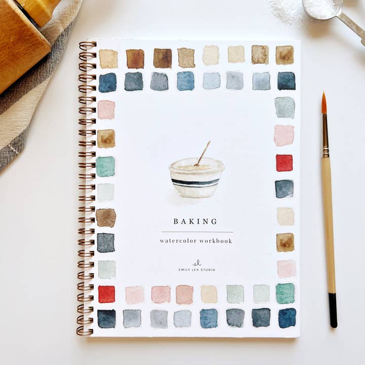 emily lex studio - Wholesale Sketchbook/Sketchpad - baking watercolor workbook