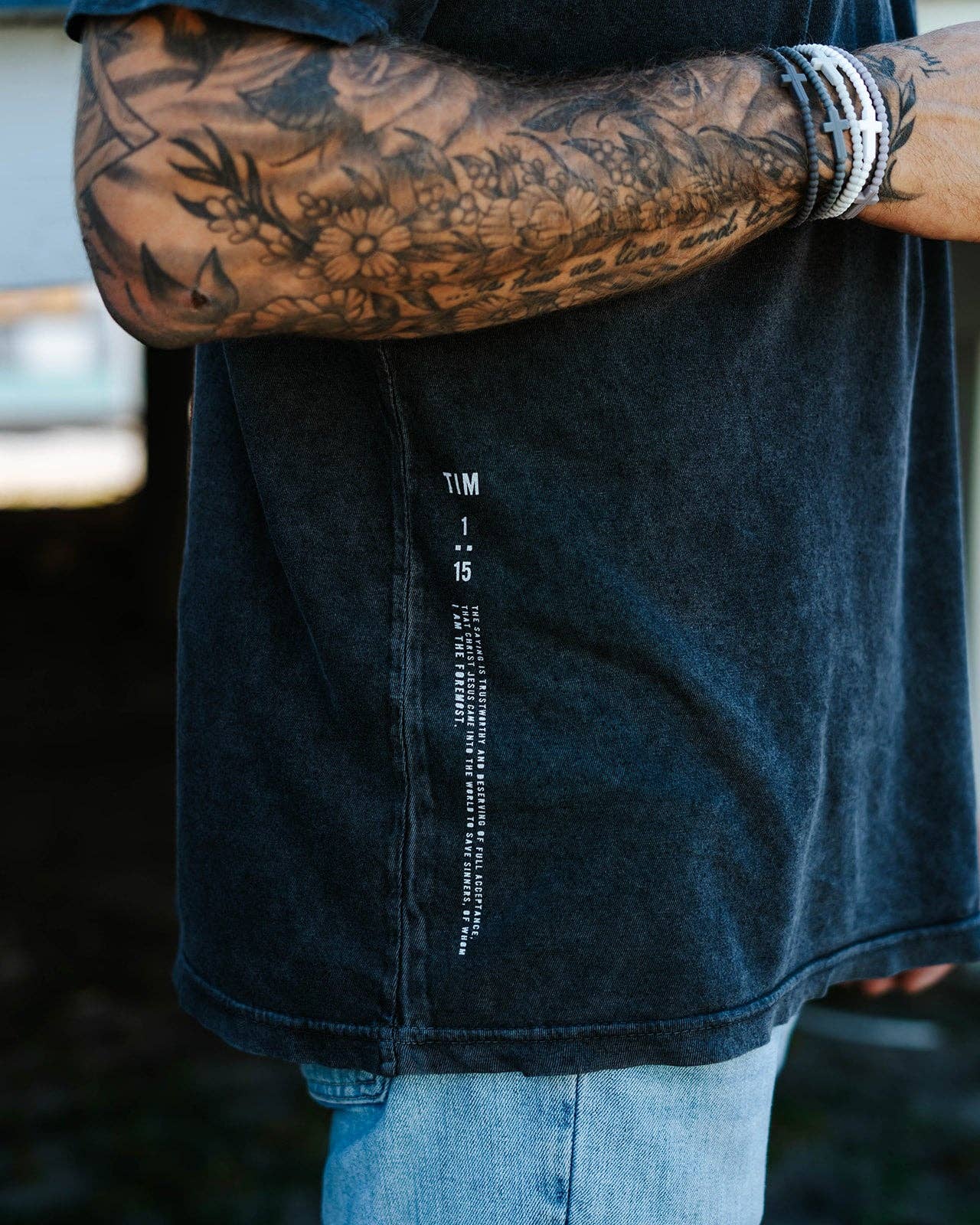 In God We Must - Wholesale Screen Printed T-Shirt - Unisex - 'Jesus Saves' Premium Tee5