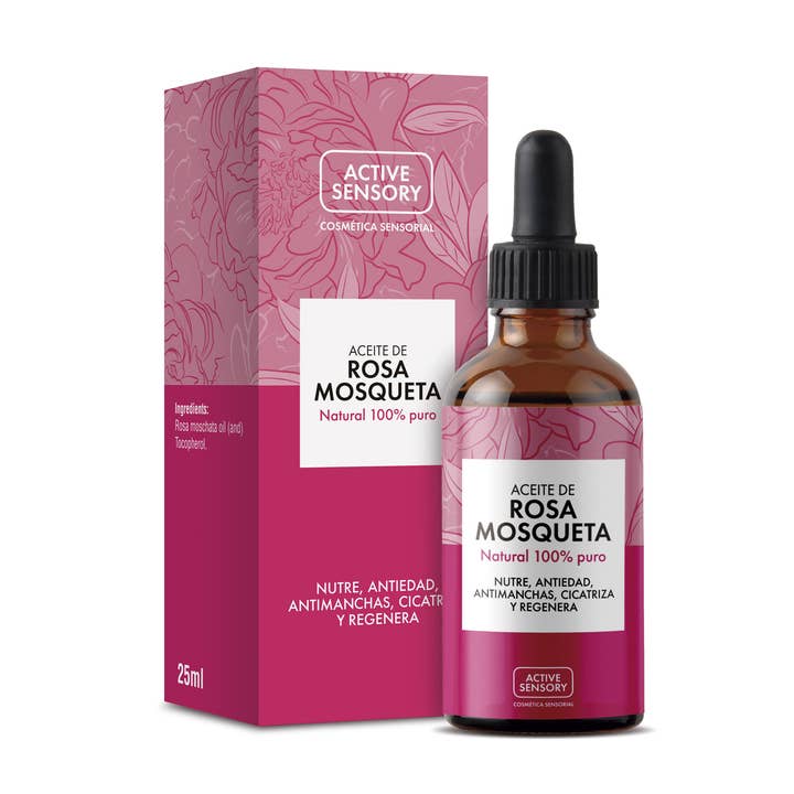 ACEITE 100% DE ROSA MOSQUETA ACTIVE SENSORY 25 ML para venta al por mayor de Avance Cosmetic