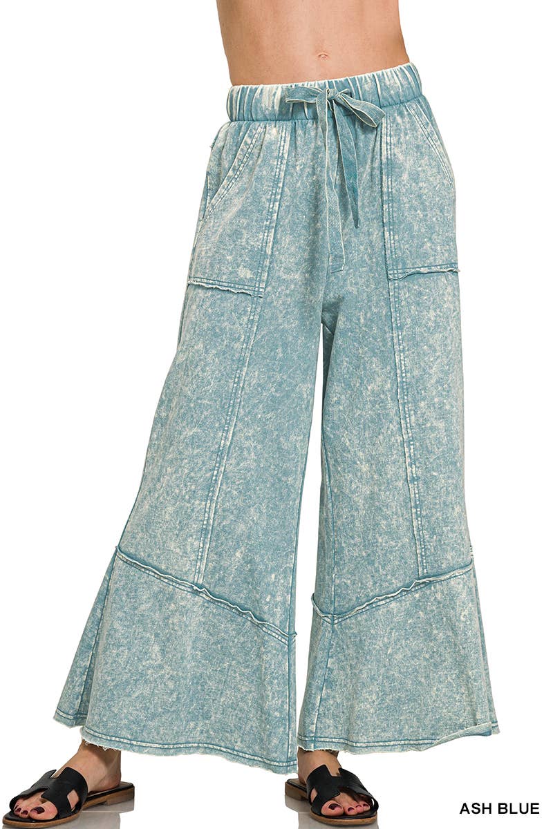 42POPS - Wholesale Pants - Women's - `.Acid wash French terry Pants w/ pockets8
