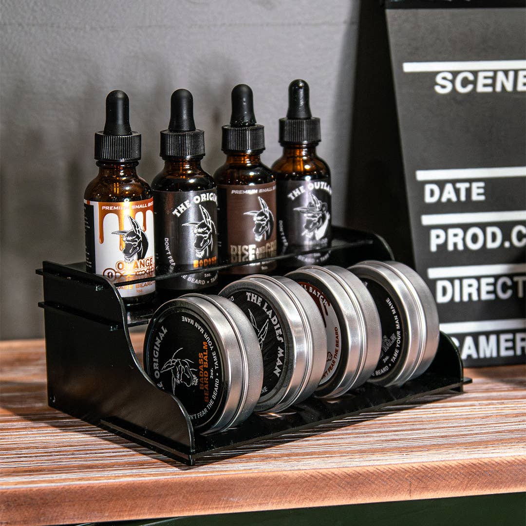 Badass Beard Care - Wholesale Beard Styling Product - Stealth Balmer Stand6