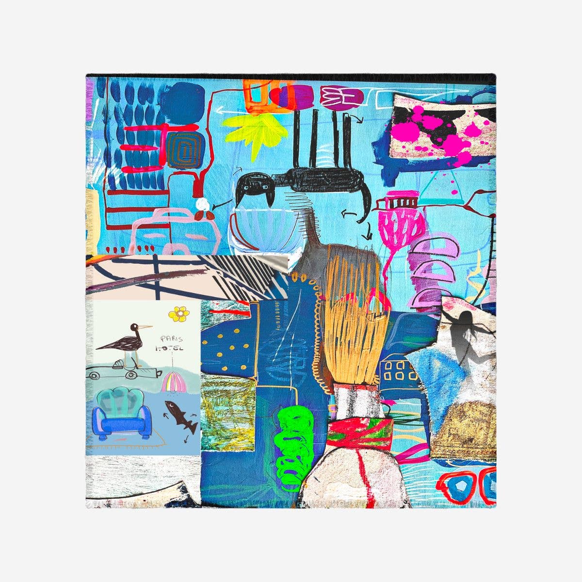 Isabelle Gougenheim Designs - Wholesale Scarf - Women's - Silk Scarf Intrepide1