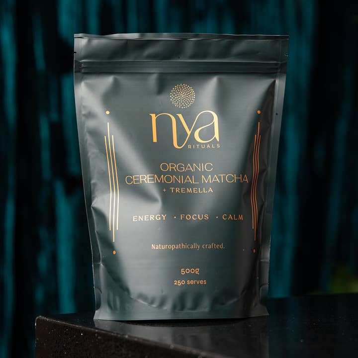 Nya Rituals - Wholesale Health/Detox Tea - Ceremonial Matcha + Tremella Mushroom 500g 0