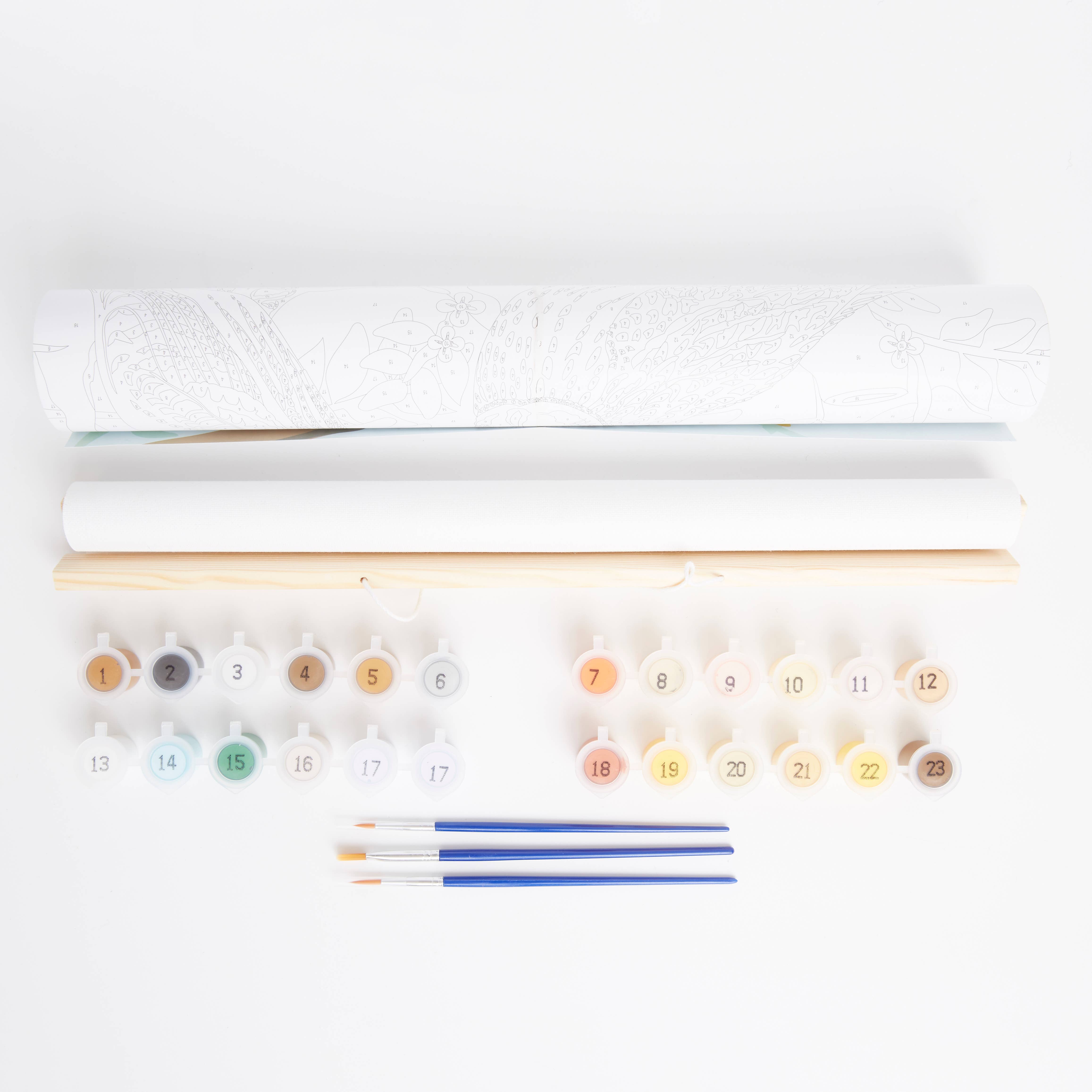 West Design Products – wholesale DIY craft kit – Natural History Museum Paint By Numbers Owls Hanging Kit2