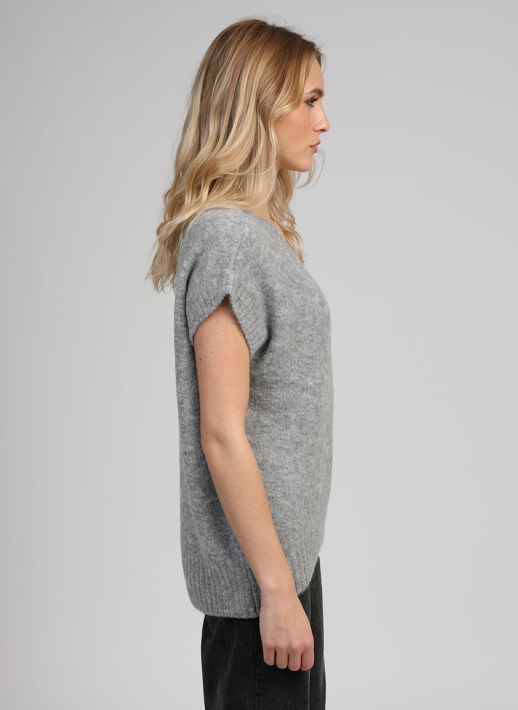 An'ge - Wholesale Knit Sweater - Women's - PULL LISAMAY gray2
