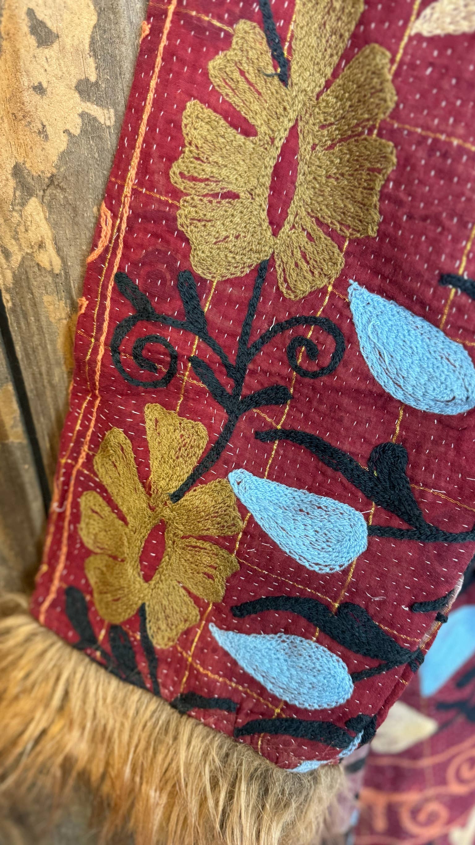 Wylder Trading Company - Wholesale Fur/Faux Fur Coat - Women's - Canyon Bloom Coat 027 (Long-Length) | Penny Lane Style Boho8