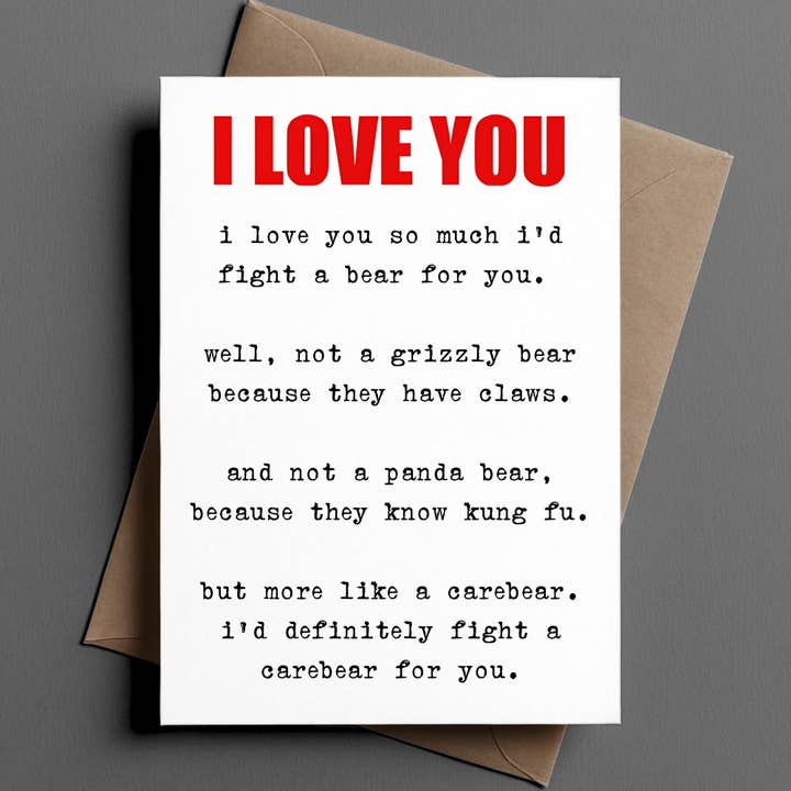 lustige Liebes-/Jubiläums-/Immer-Karte | ich liebe dich so sehr für den Großhandel von Ink & Attitude Stationery Company