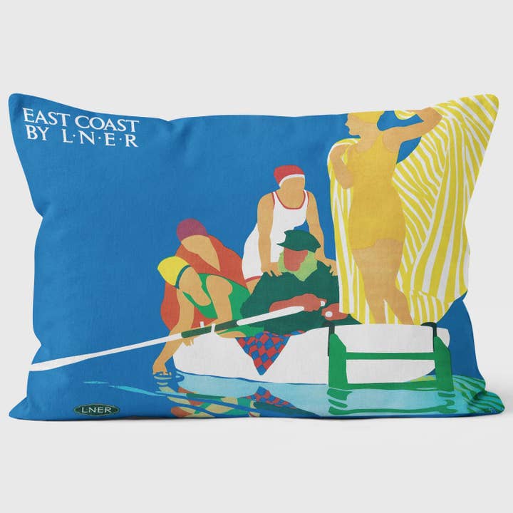 East Coast By Lner 1935 - Kussen van het Nationaal Spoorwegmuseum voor wholesale door ART CUSHIONS