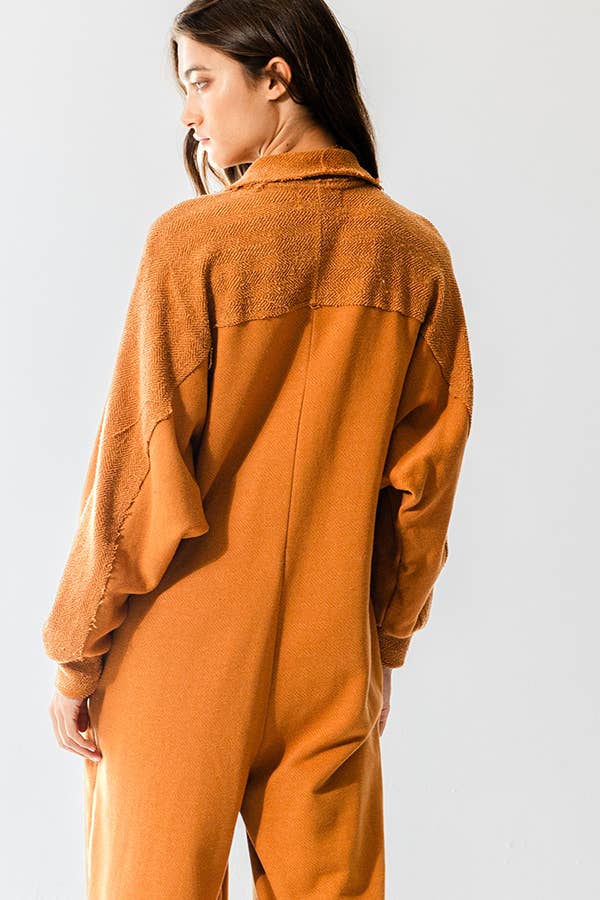 BUCKETLIST INC - Wholesale Jumpsuit - Women's - R5343 Oversize French Terry Jumpsuit30