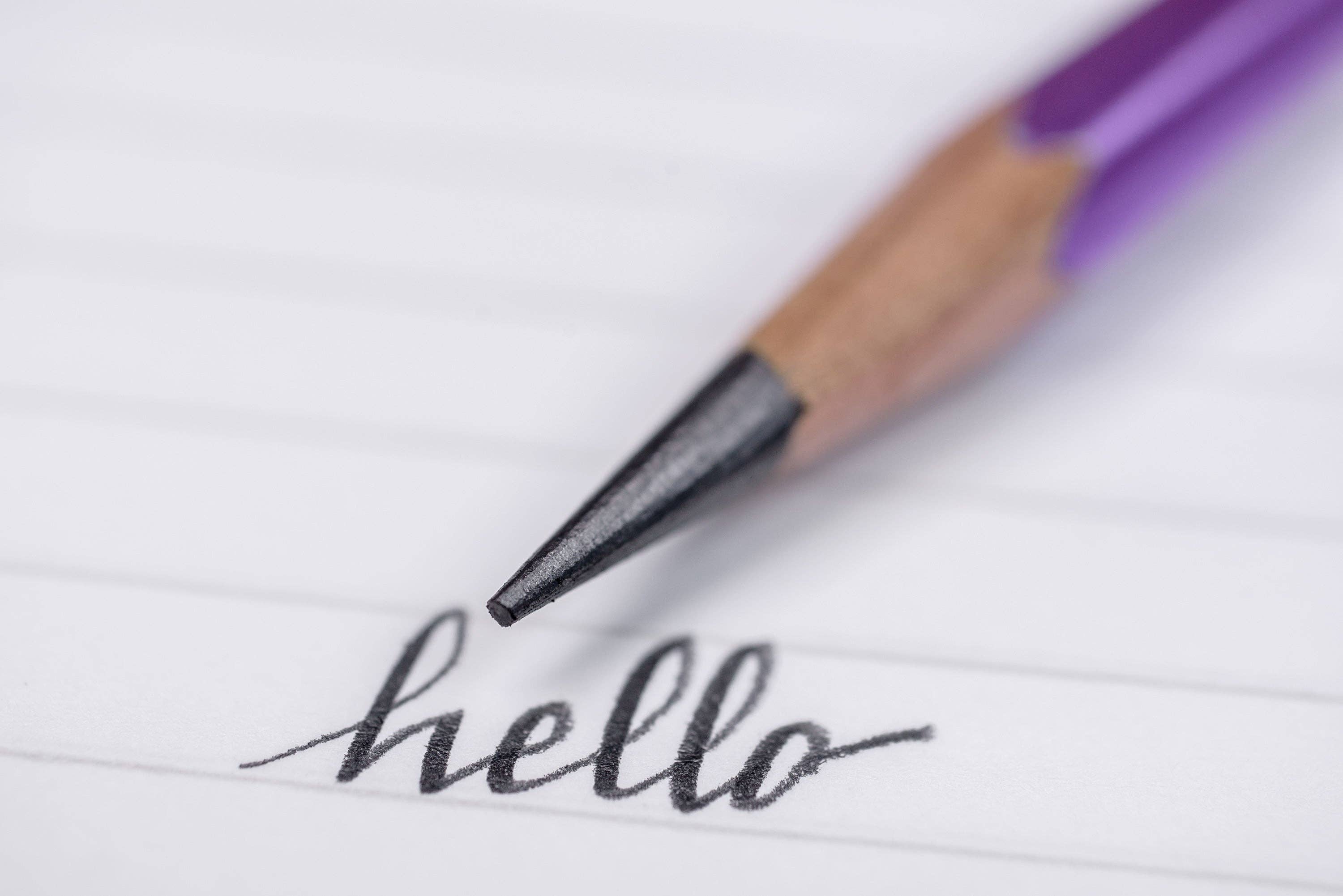 Federal Color – wholesale Pencil – Calligraphy Pencil, 6B, Iridescent Violet (POP Pack of 60)5