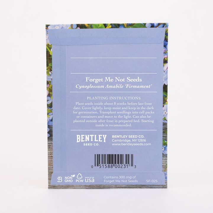 Bentley Seed Co. - Wholesale Plant Seeds - Seeds of Remembrance Memorial - Forget Me Not Seed Packets7