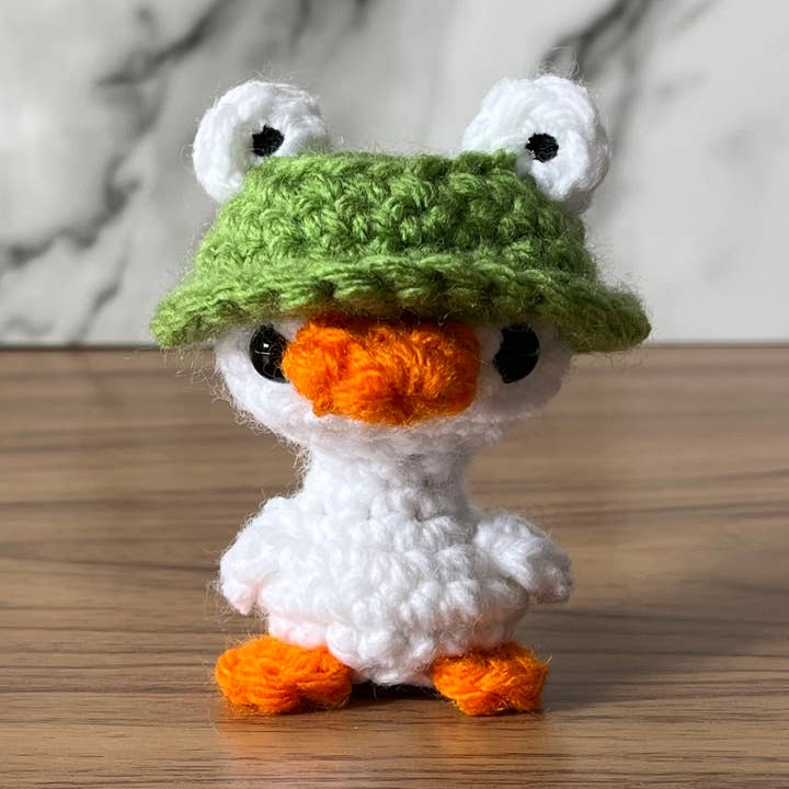 Goose with a Frog hat for wholesale by Froggy's Corner