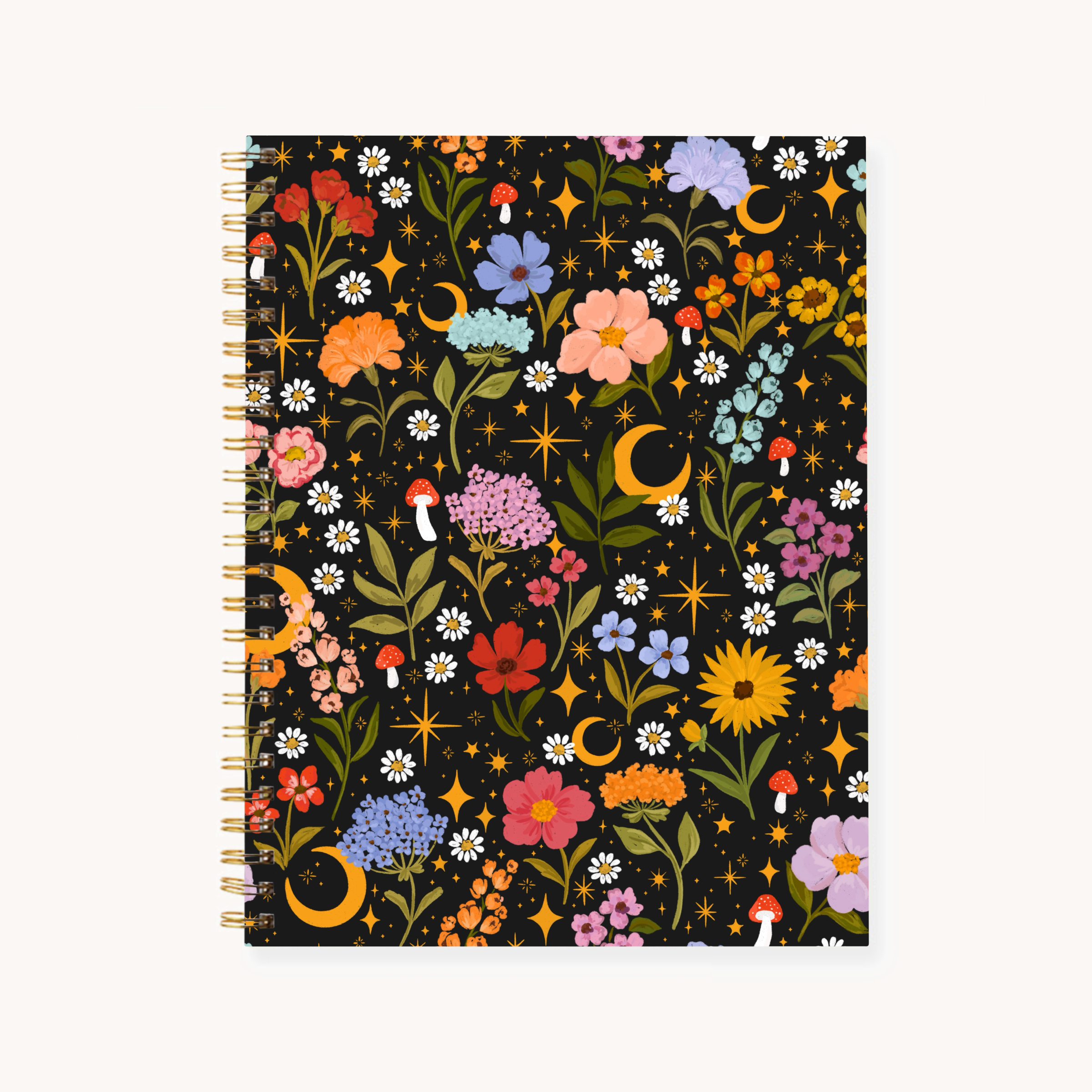 Elyse Breanne Design - Wholesale Notebook - Floral 7x9 Hardcover Spiral Notebook31