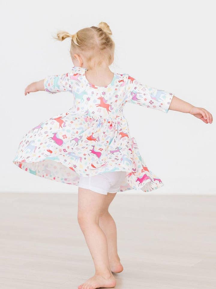 Mila & Rose - Wholesale Shorts - Kids - White Twirl Shorts1