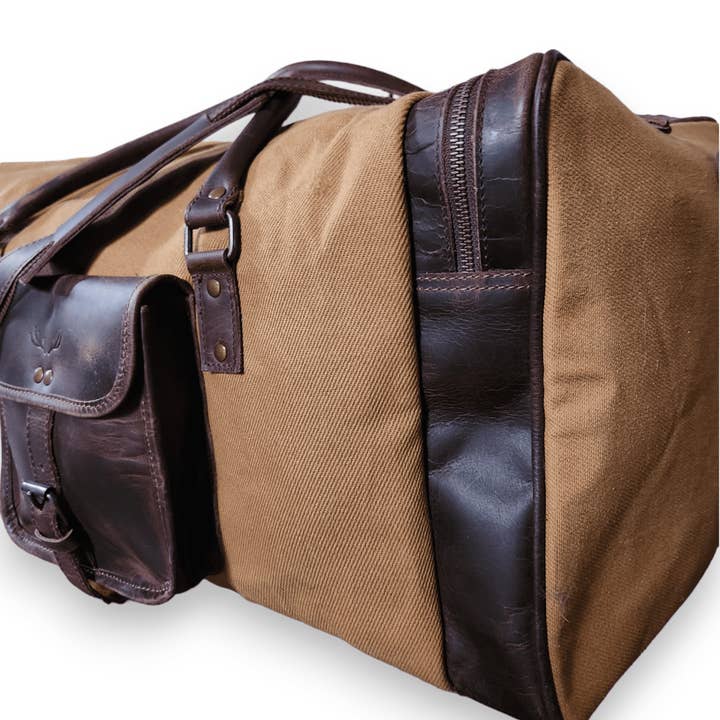 Ranch Junkie - Wholesale Weekender Bag - Unisex - The Canvas/Leather Drifter Weekender Duffel Bag2