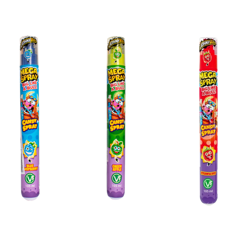 123bonbon - Venta al por mayor Golosinas duras - JOHNY BEE Mega Spray - Caramelo líquido en spray2