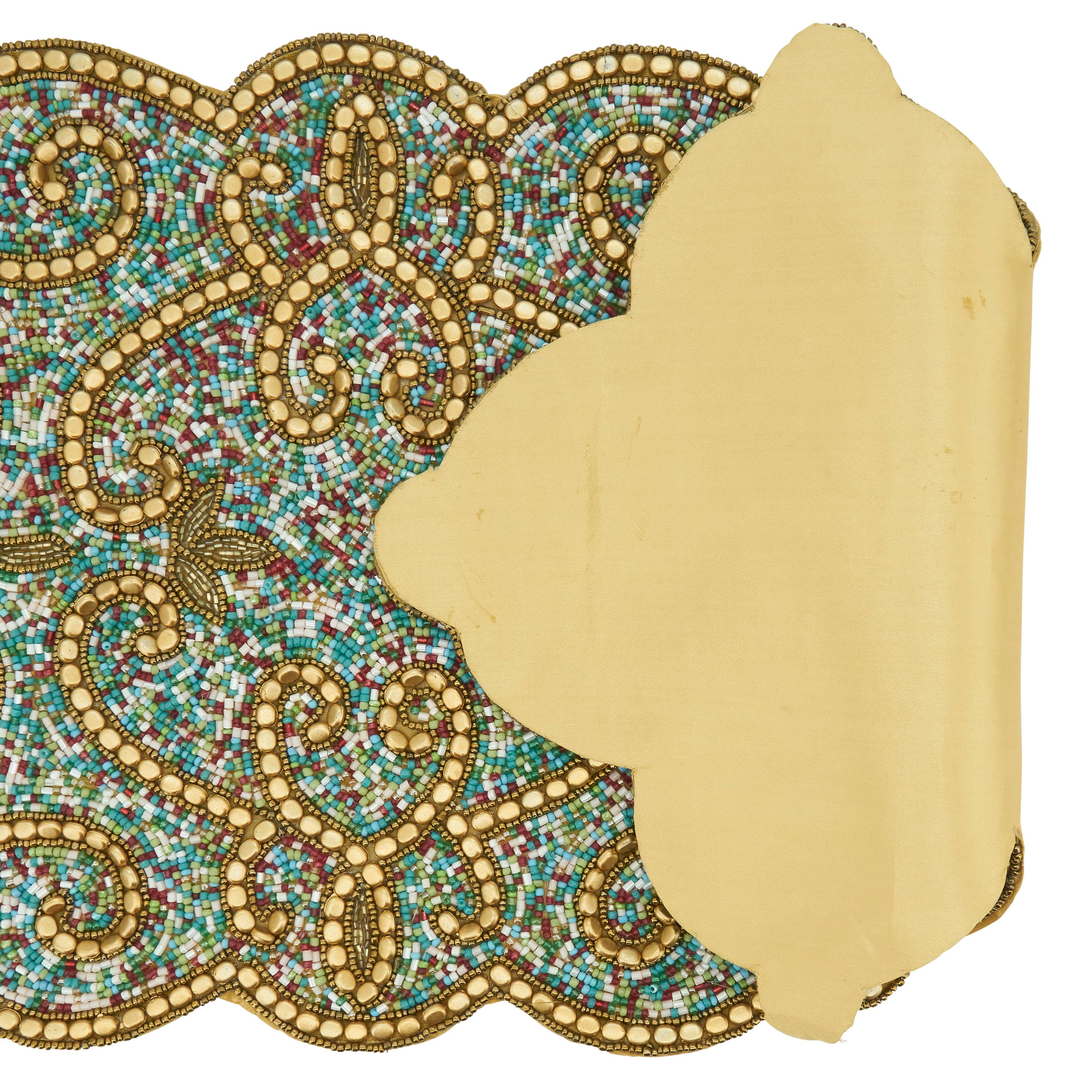 Gold Beaded Runner for wholesale on Faire3