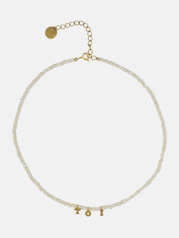 Rime halskæde med 3 bogstaver for engroshandel hos LA MAISON GISEL B.