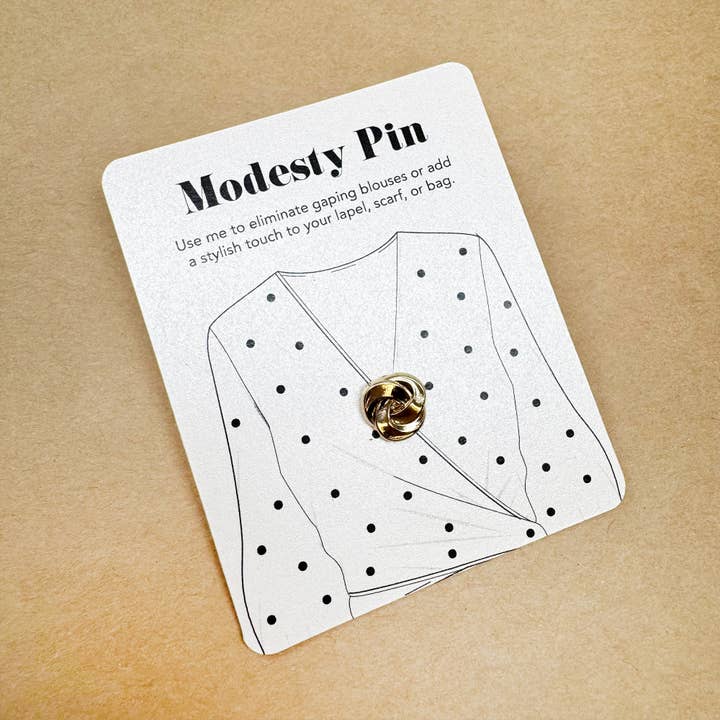 Lovethelinks Ltd – wholesale Brooch – Modesty Knot Pin Brooch1