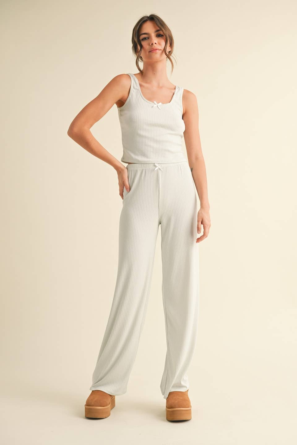 KIMBERLY C - Venta al por mayor Camiseta sin mangas - Mujer - Camiseta de Tirantes Punto Calado Lounge2