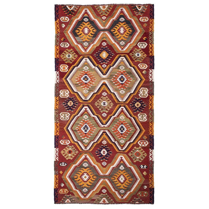 - (5'5'' x 11') Kilim Turco Vintage por atacado de Rugtolia