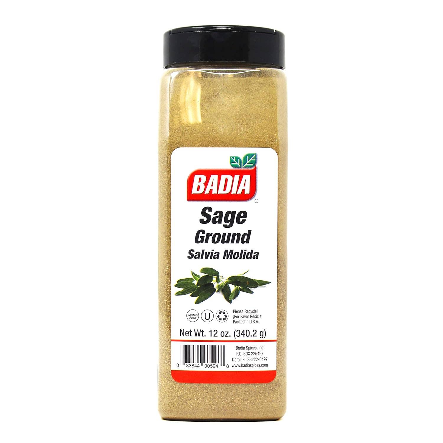 L&F Universal Goods - Wholesale Herbs - Badia Sage Ground 6/12 oz0