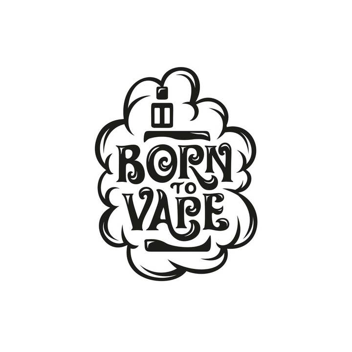 Born To Vape Cool poster met kunstdruk voor aan de muur, 24x36 voor wholesale door Gotham Gifts