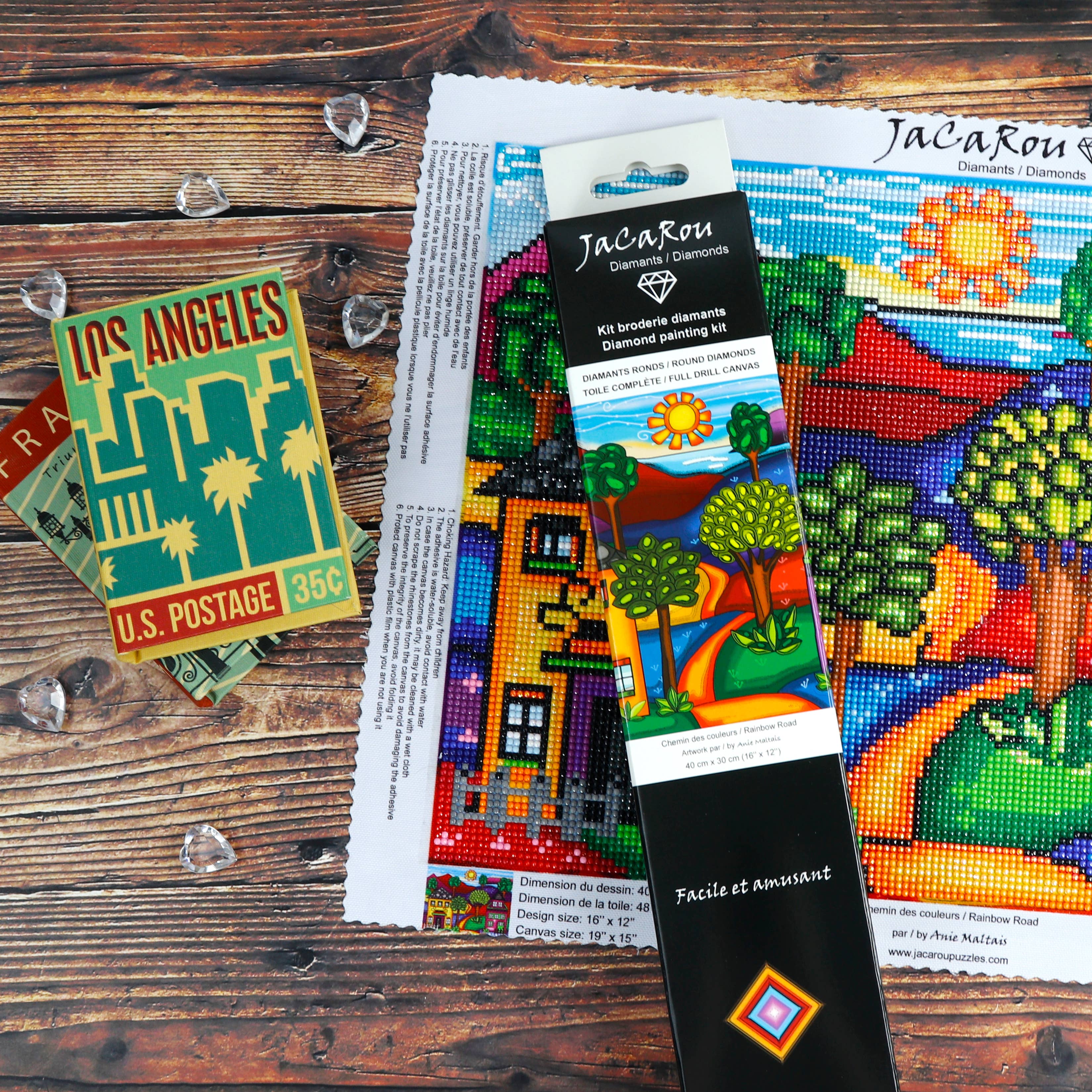 JaCaRou Puzzles Inc. - Wholesale DIY Craft Kit - Rainbow Road Diamond painting Art kit2