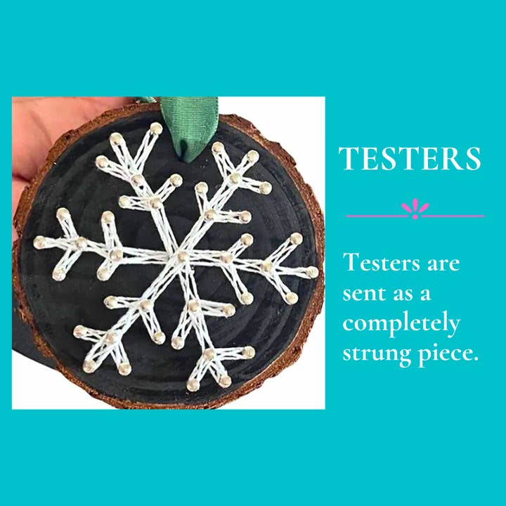 Joyful Imperfectionz - Wholesale DIY Craft Kit - Snowflake String Art Ornament Kit: DIY Christmas Craft5