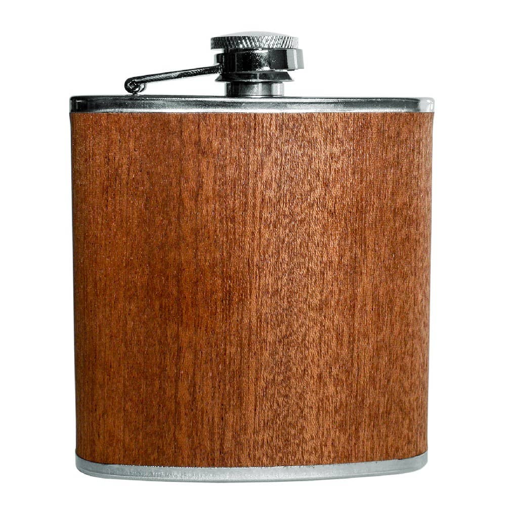 Vin Bouquet (Find It Import & Export Sl) - Wholesale Flask - Wooden Hip Flask, Brown1