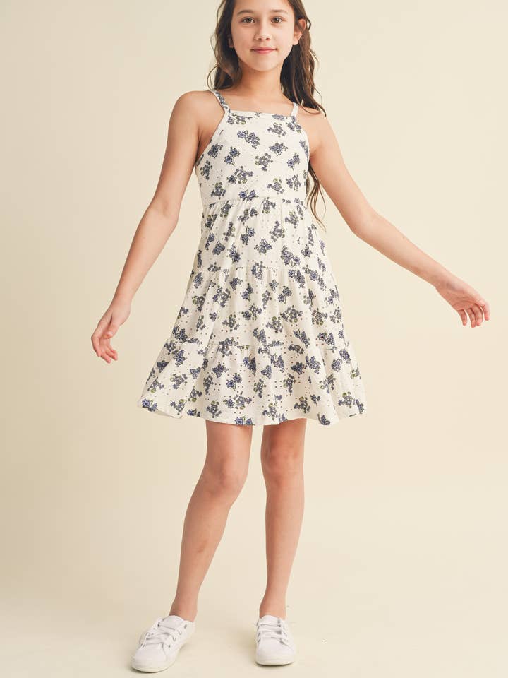 heart and arrow - Wholesale Dress - Kids - TWEEN KIDS GIRLS STRAPPY TIERED DRESS (7-12)