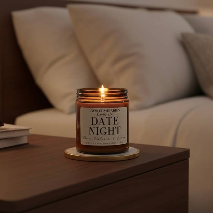 Date Night Sojamix kaars voor wholesale door LYON Luminaries Candle Co.