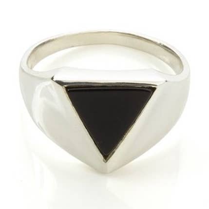 Pythagorus Onyx Ring Silver for wholesale by Rachel Entwistle Jewellery
