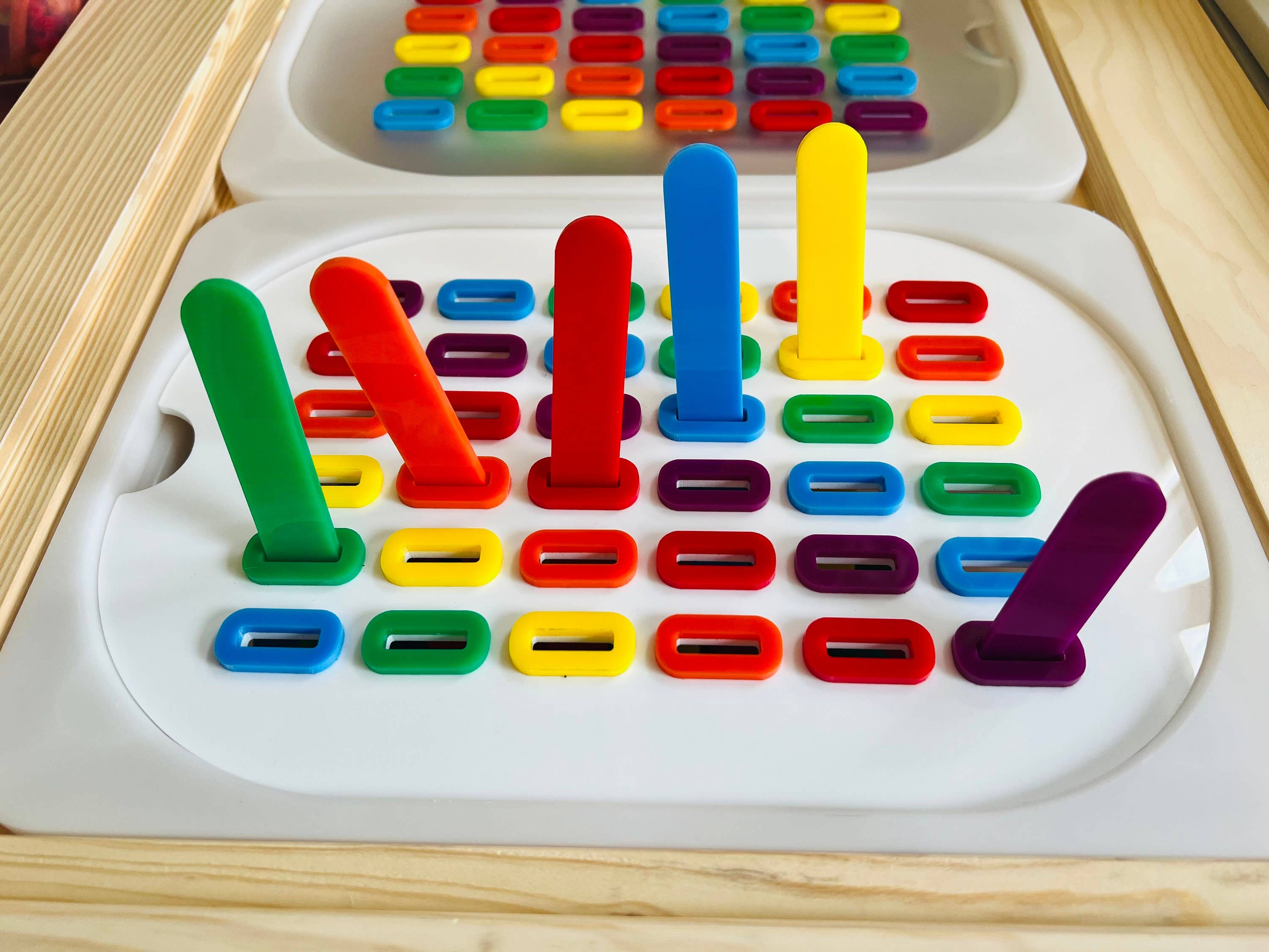 412Laser - Wholesale Toy Set - Kids - Acrylic Popsicle Sticks Add-On: Sensory Bin Sorting Insert1