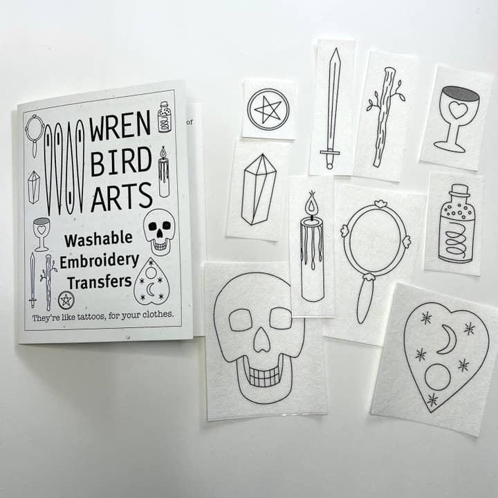 Wrenbirdarts - Wholesale Embroidery/Cross Stitch Supplies - Witchy Embroidery Patterns Set